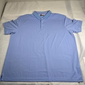 Callaway Opti Dri Polo Shirt Mens 4XL Blue Golf Performance Short Sleeve Logo